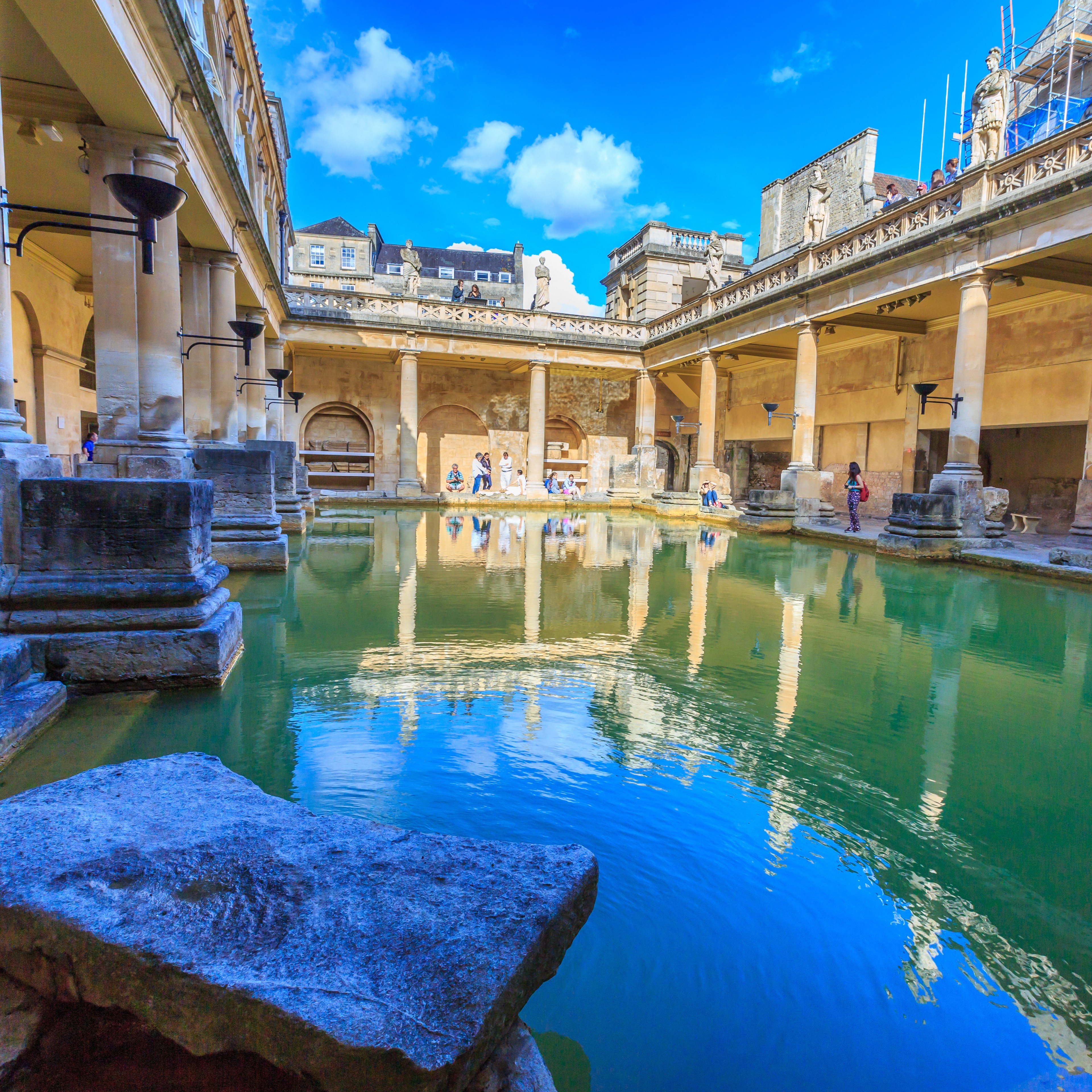 Bath in summer