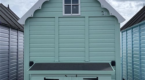 The Little Green Hut Mersea, West Mersea Beach, Mersea Island