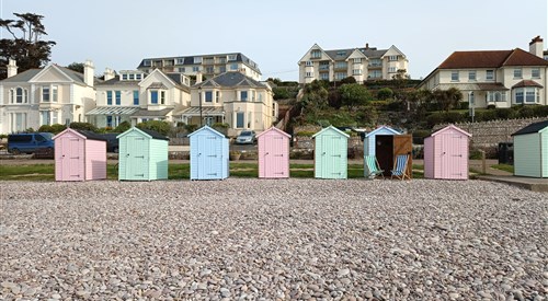 S6 Beach Hut, Budleigh Salterton, Budleigh Salterton Beach