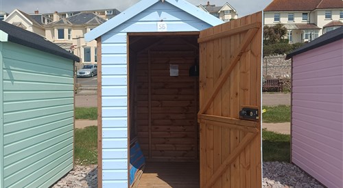 S6 Beach Hut, Budleigh Salterton, Budleigh Salterton Beach 2