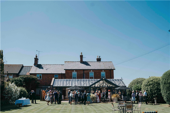 Our walled garden is perfect for reception drinks or garden games