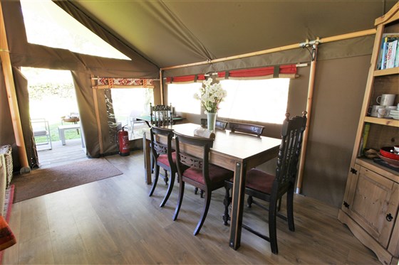 Luxury safari tents