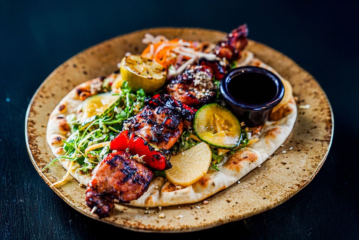 Chicken Skewer in Restaurant