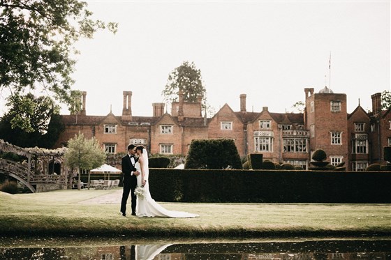 Bride & Groom by the Moat
