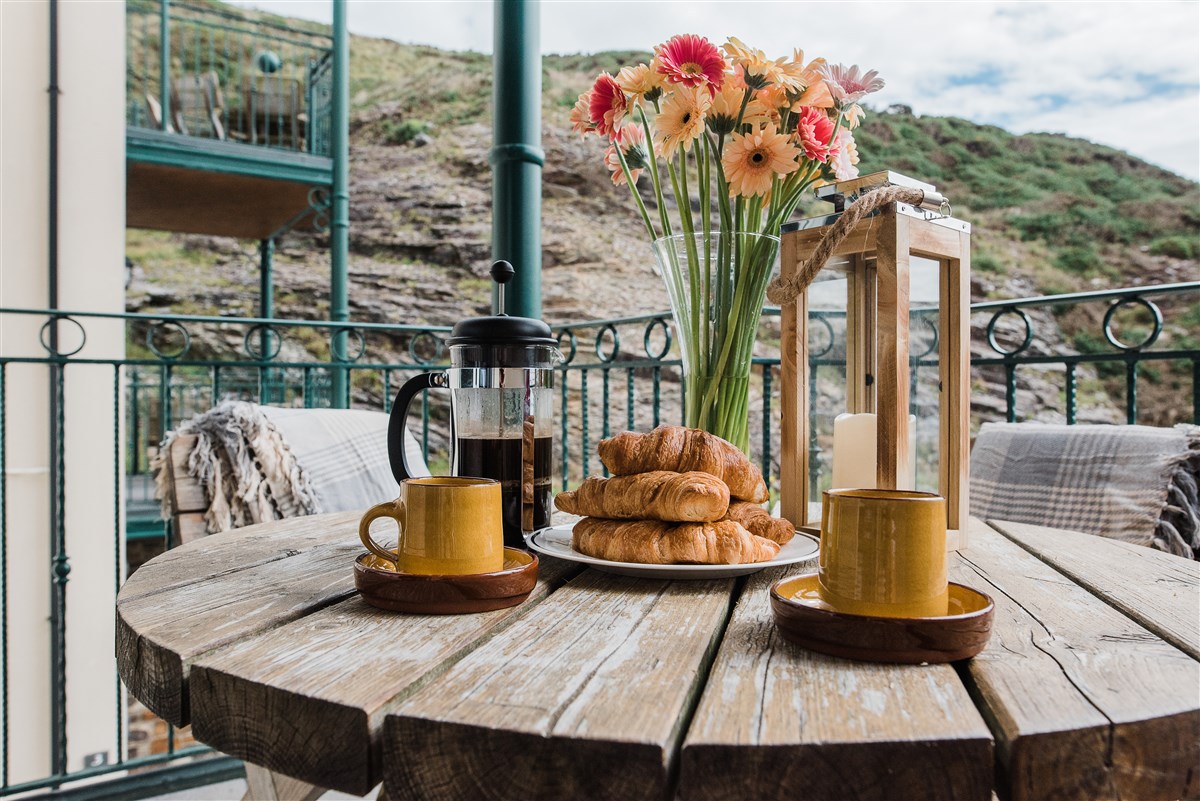 Breakfast on the balcony
