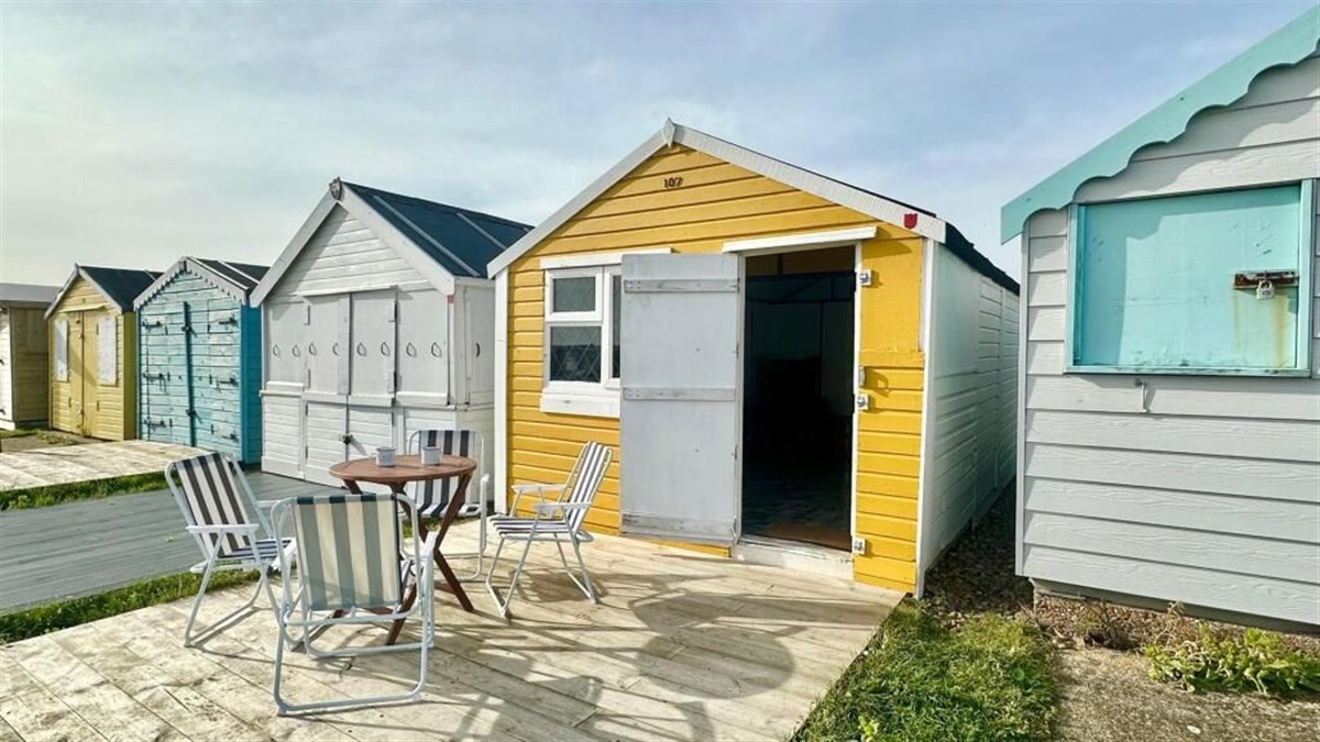Front of Beach Hut 2 