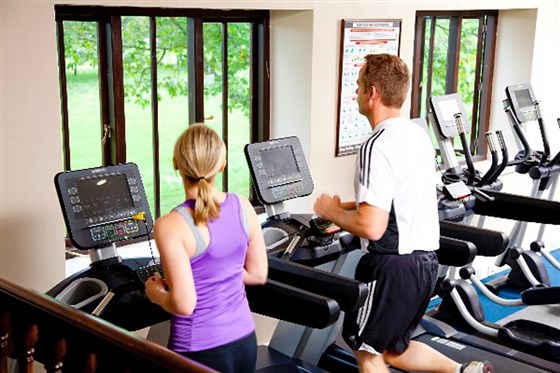 The well-equipped gym at Ashdown Park