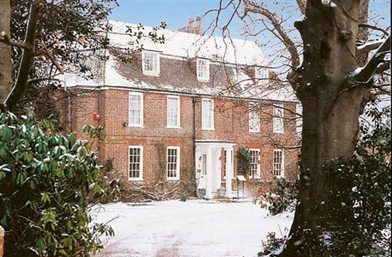 In the snow