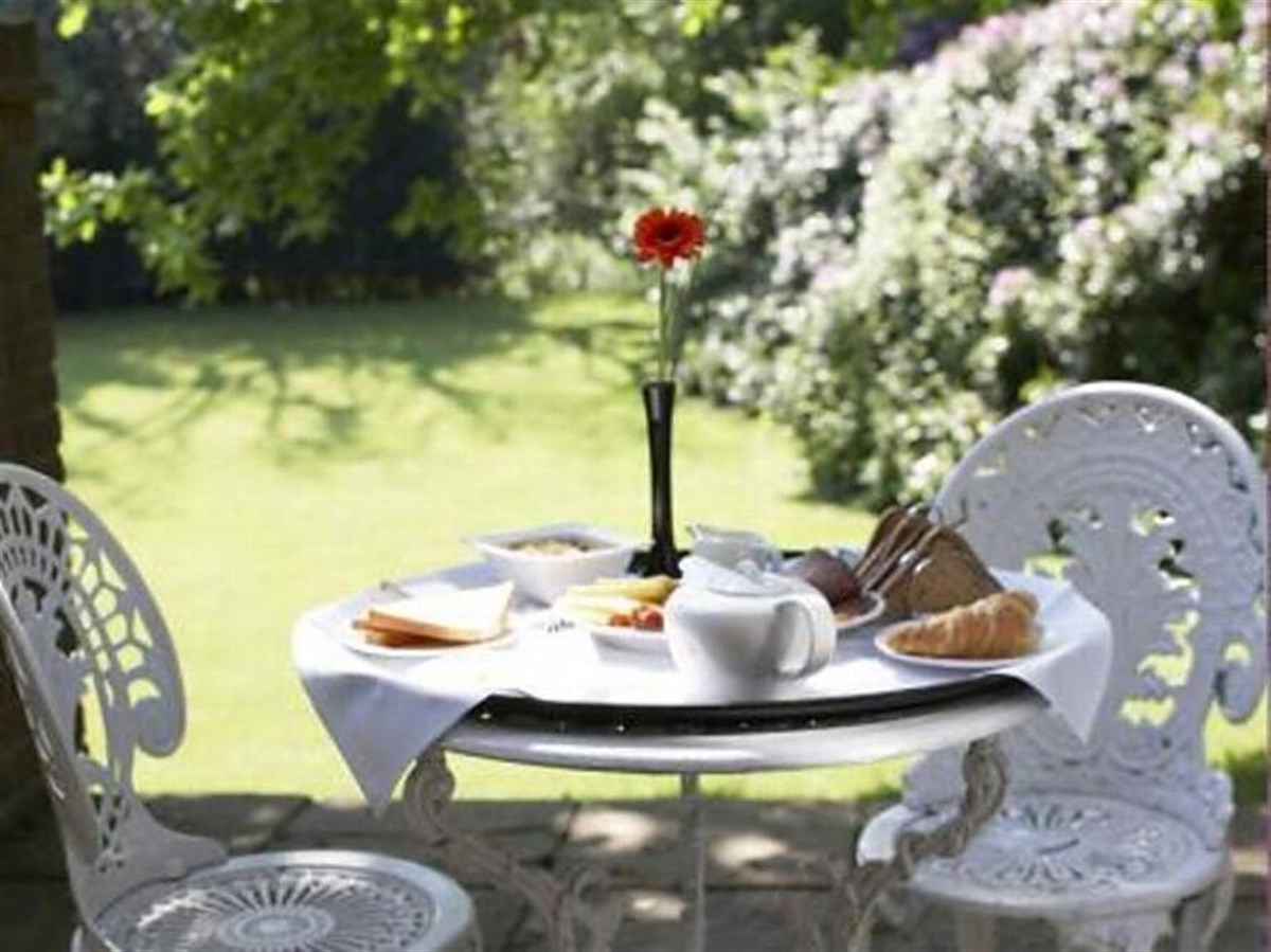 Breakfast in the garden