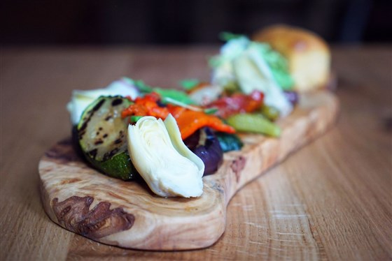 Charcuterie board in Bistro on the Square