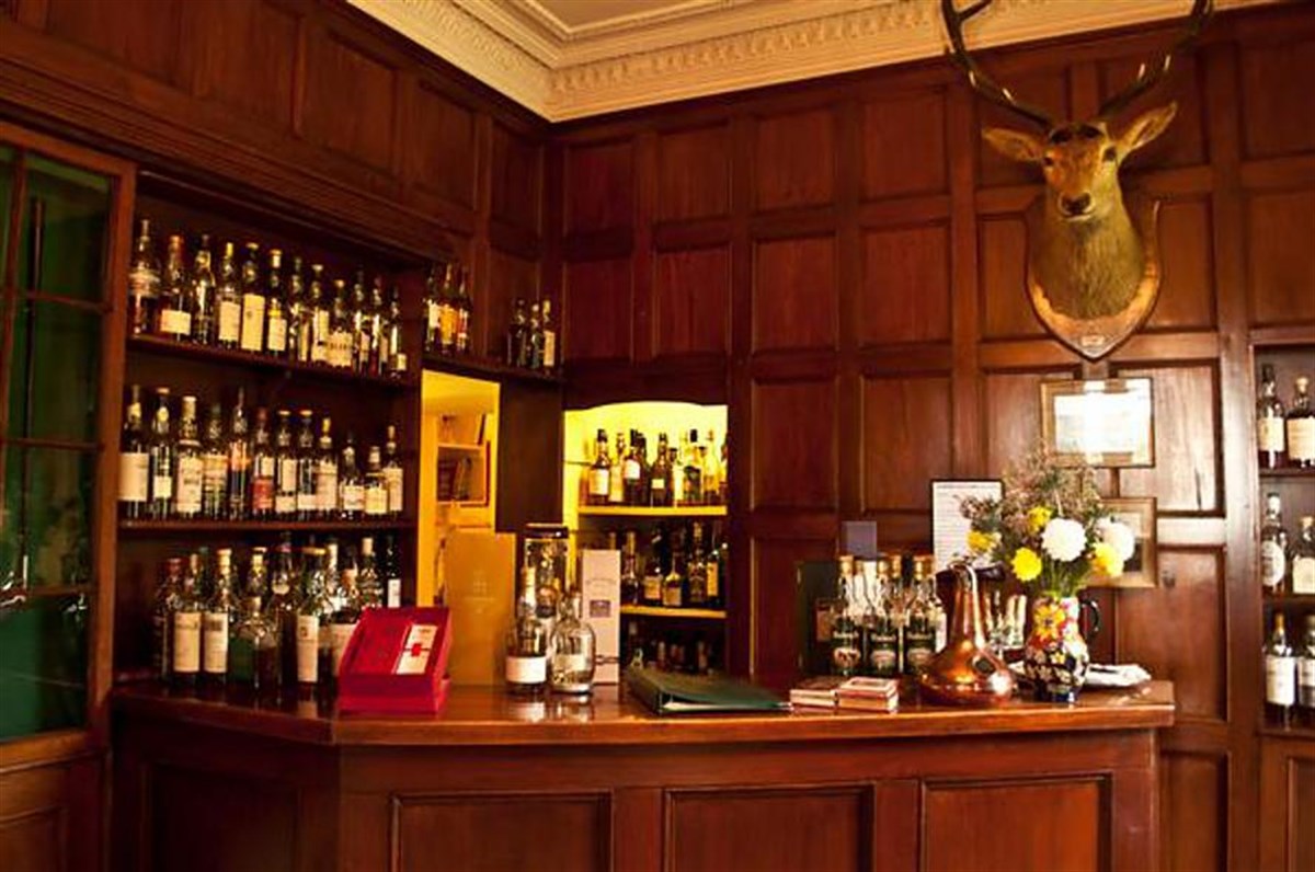 the well stocked bar