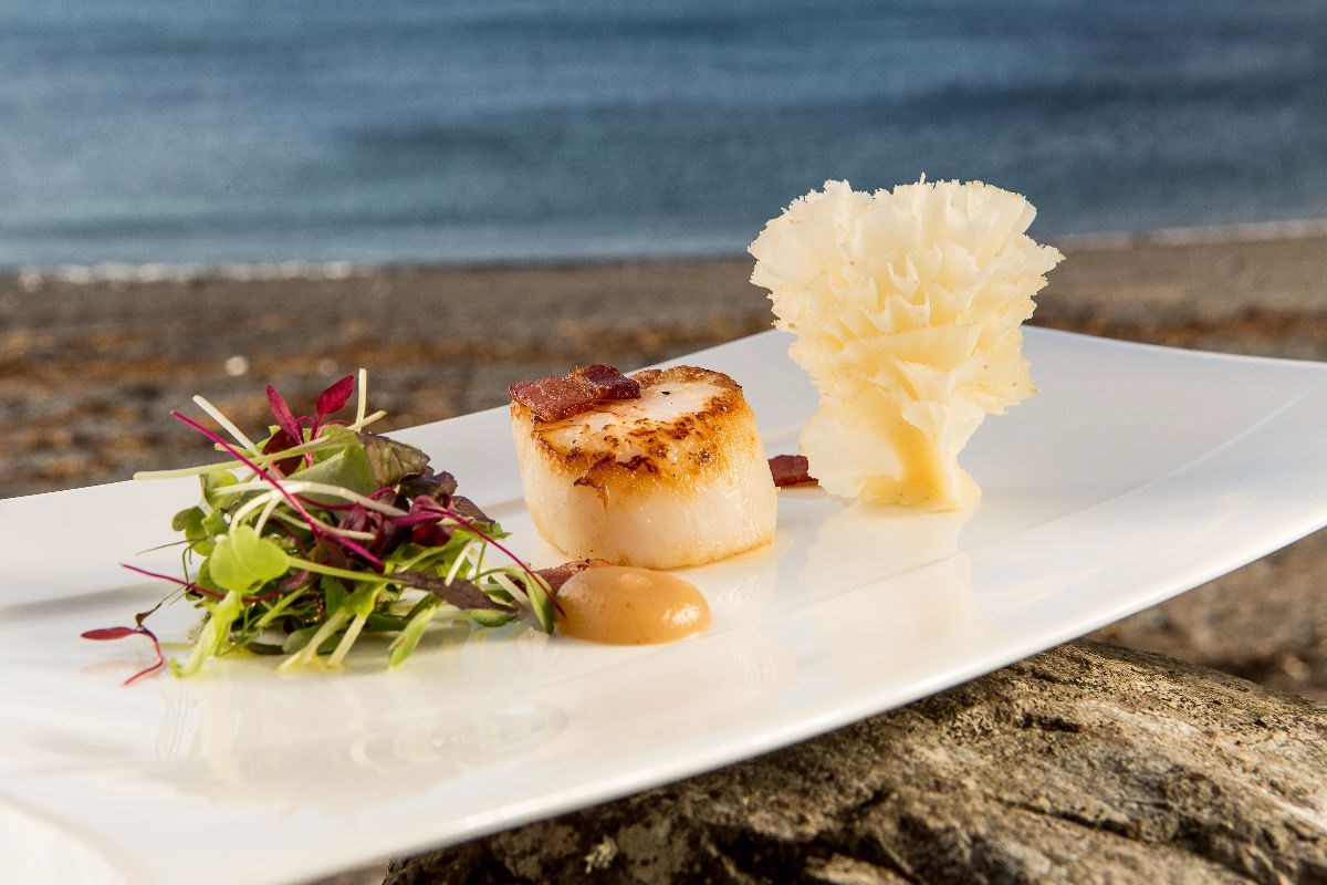 Skye Sea Scallop with Tete de Moine