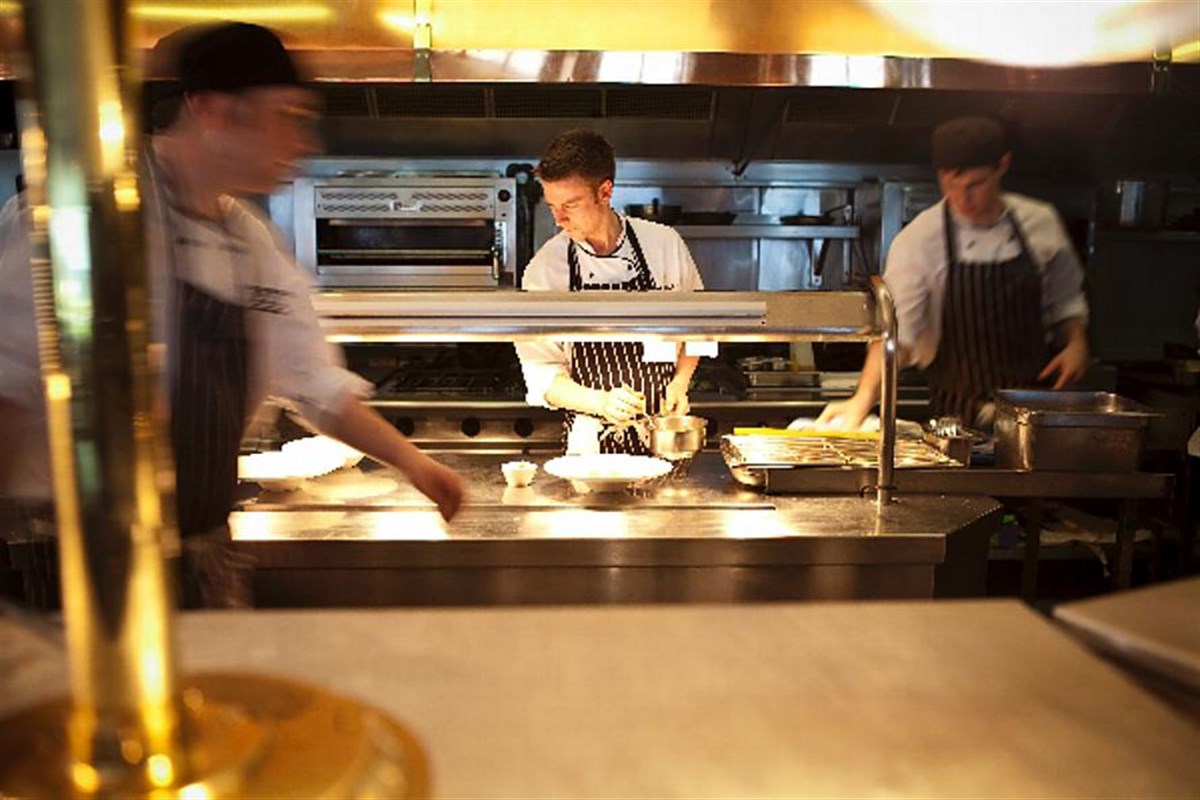 Kitchen at the Road Hole Restaurant
