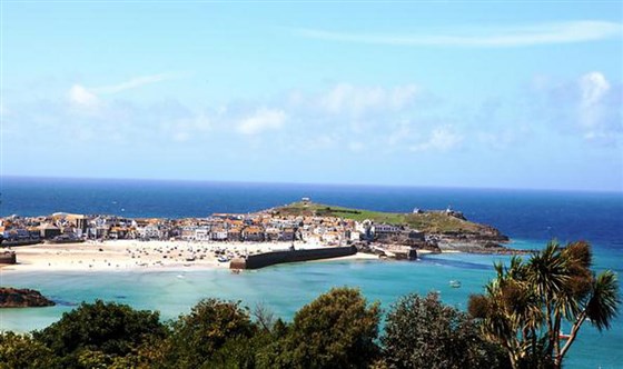View of St Ives harbour from the Hotel