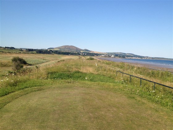 1st tee at Leven Links