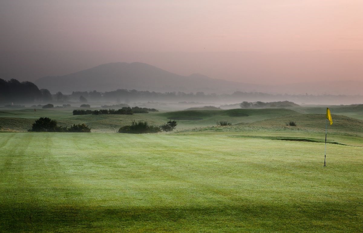 1st Green at Leven Links