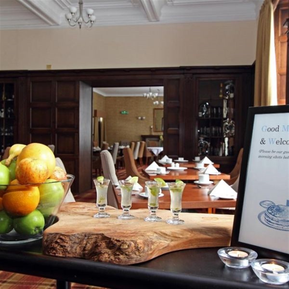 Panelled dining room