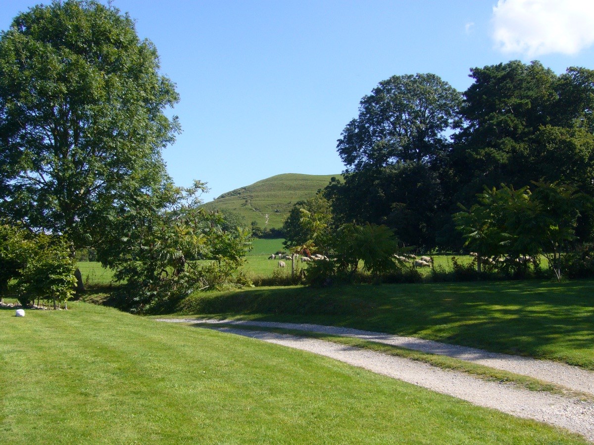 Hambledon Hill seen from the drive of Manor Barn