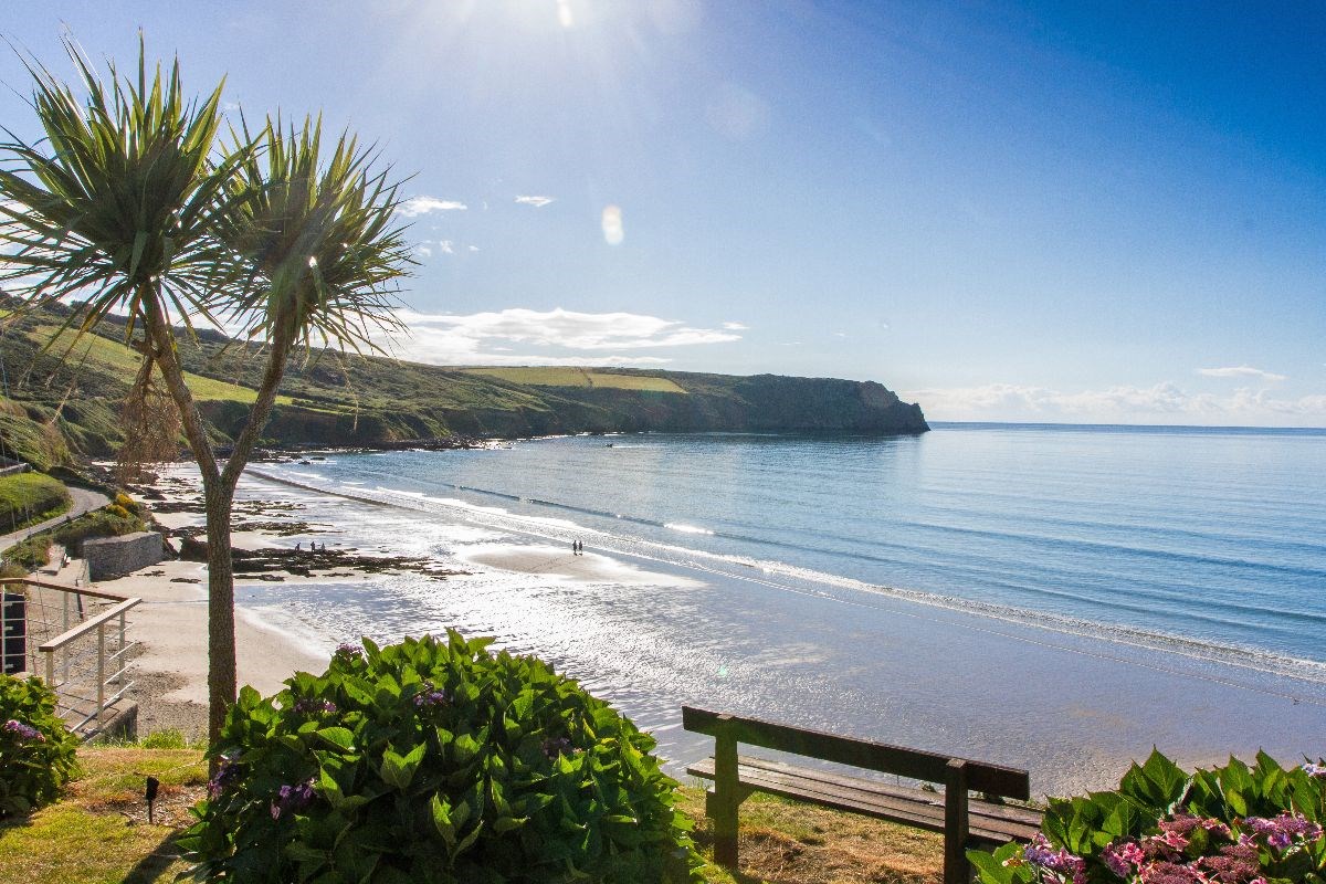 A stunning ocean front location within a quiet, secluded bay