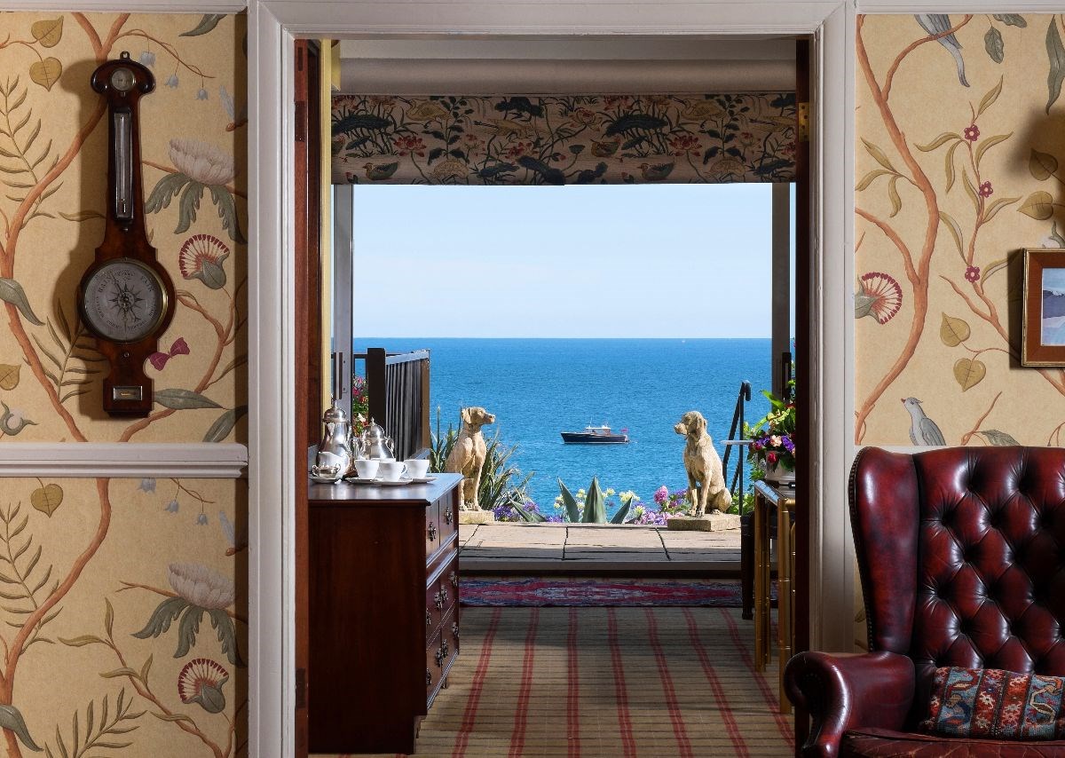 Stunning sea views from the moment one enters the hotel