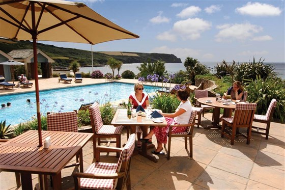The Quarterdeck terrace is available for al fresco dining