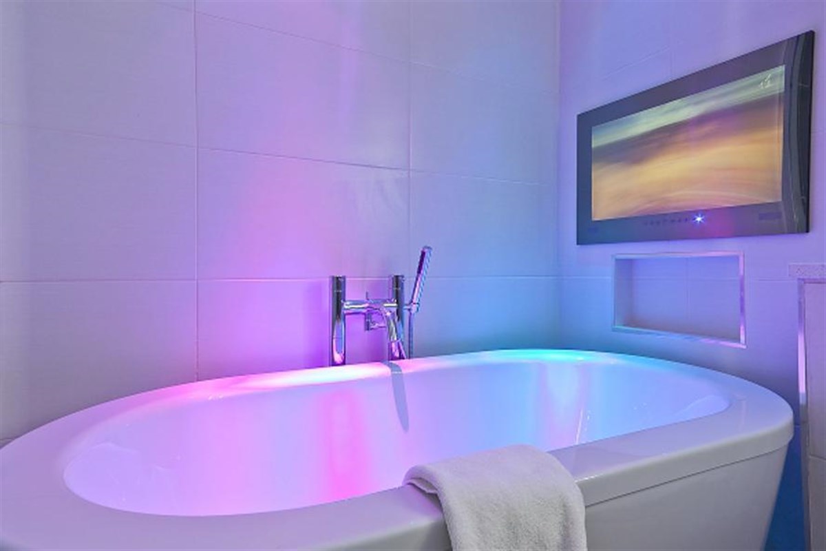 TV's in the Baths'