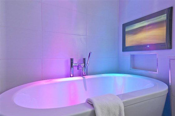 TV's in the Baths'