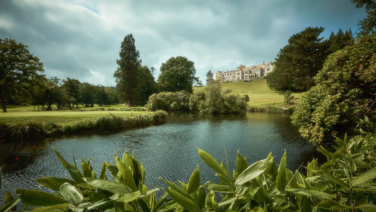 Hotel from lake