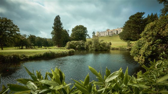Hotel from lake