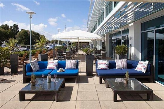 Desirable terrace area with river view