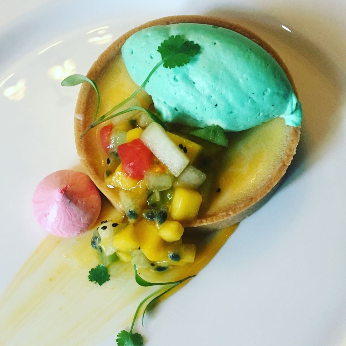 Passionfruit & Creme Fraiche Tart 