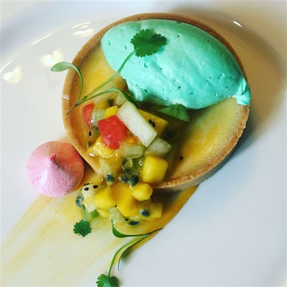 Passionfruit & Creme Fraiche Tart 