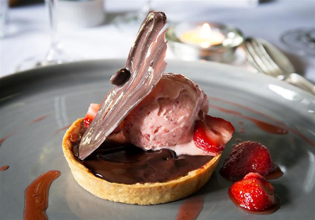 Chocolate dessert at Strattons