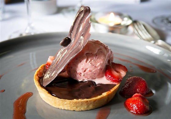 Chocolate dessert at Strattons