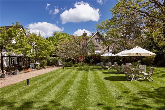 Exterior shot of Ockenden Manor and Spa
