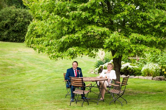 Relaxing in the garden