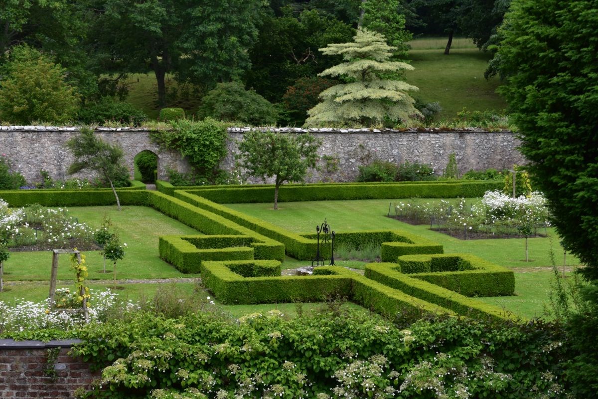 Garden view at Bodysgallen Hall