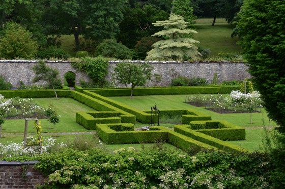 Garden view at Bodysgallen Hall