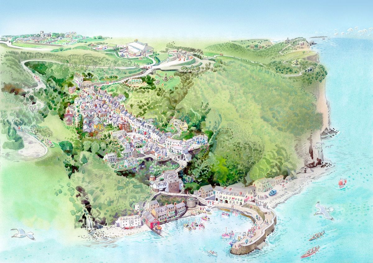 Clovelly map