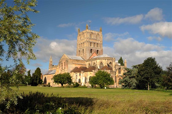 The magnificent Tewkesbury Abbey.