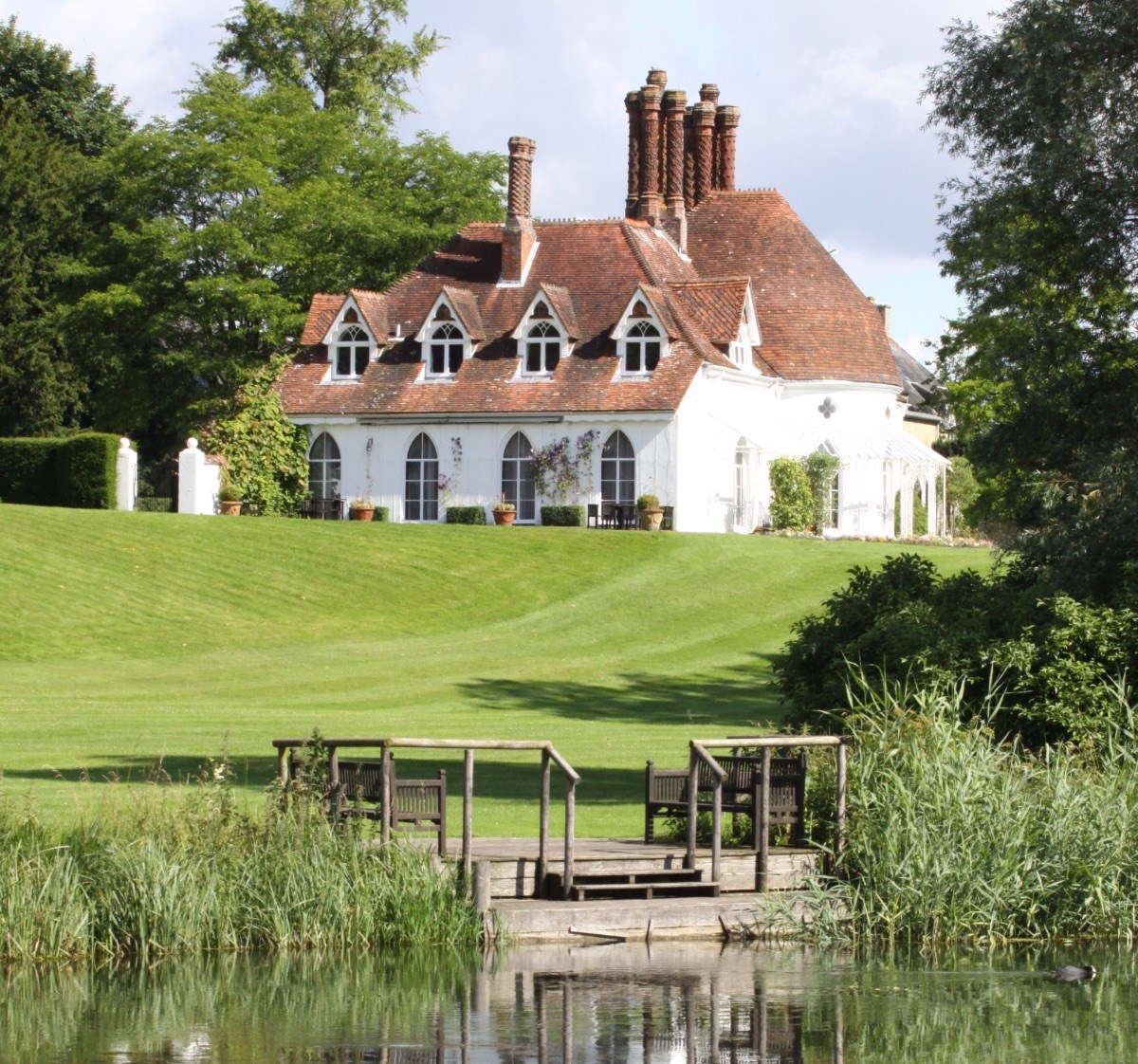 Houghton Lodge is a stunning historic house in Hampshire