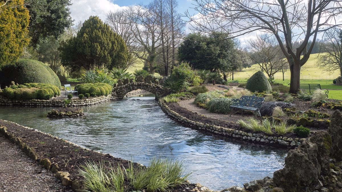 The River Lavant at West Dean Gardens in West Sussex