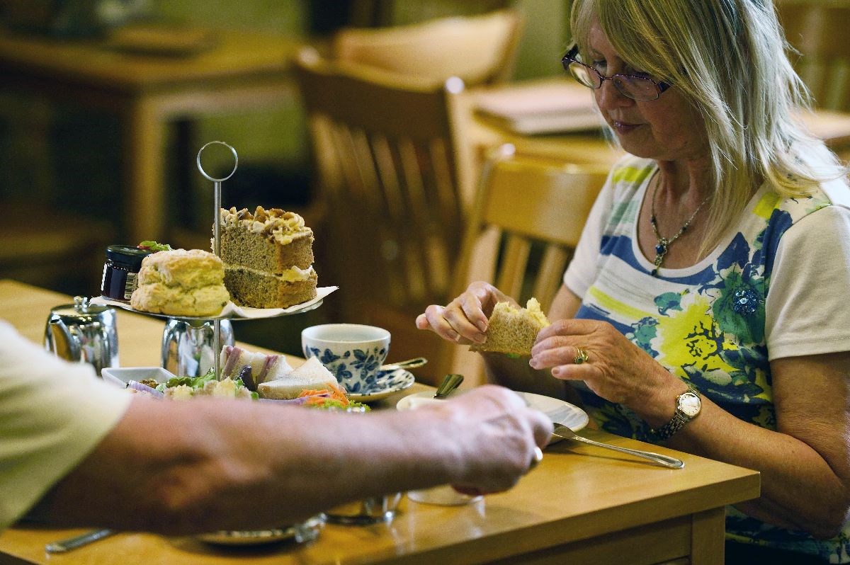 Enjoy a cream tea in the Pavilion