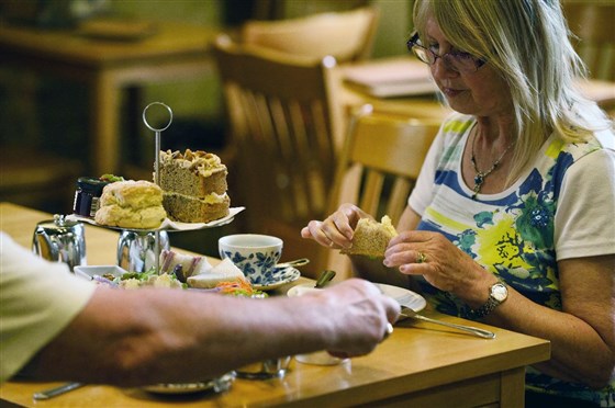 Enjoy a cream tea in the Pavilion