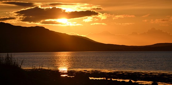 Sunset over Loch Ewe <span style='font-size:8px;'> ® The National Trust for Scotland </span>
