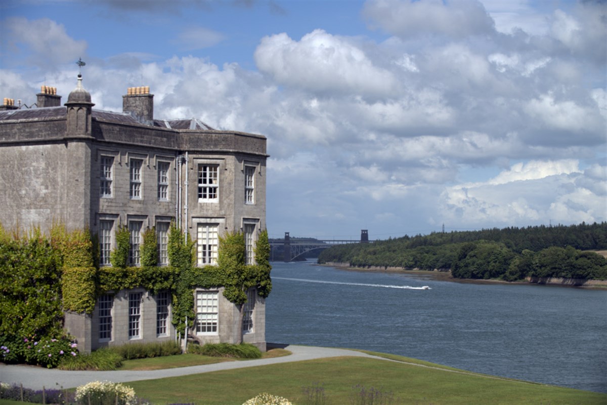 An exterior view at Plas Newydd Country House and Gardens, Anglesey, Wales. <span style='font-size:8px;'>®National Trust Images/John Millar</span>