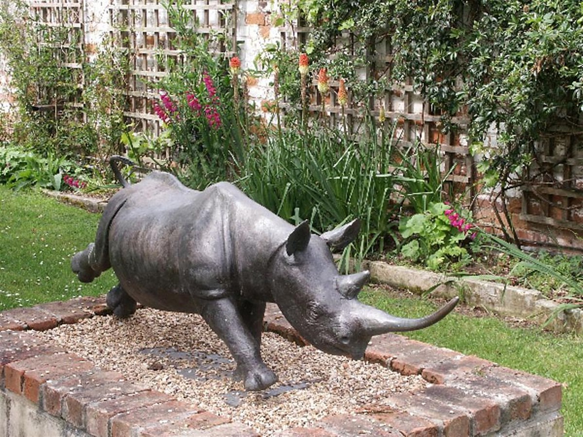 One of many sculptures in the Nature in Art garden.
