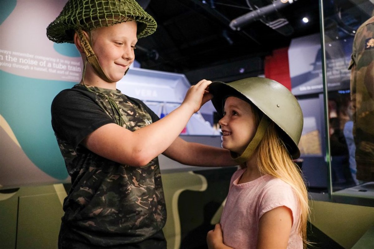 Children enjoying The D-Day Story