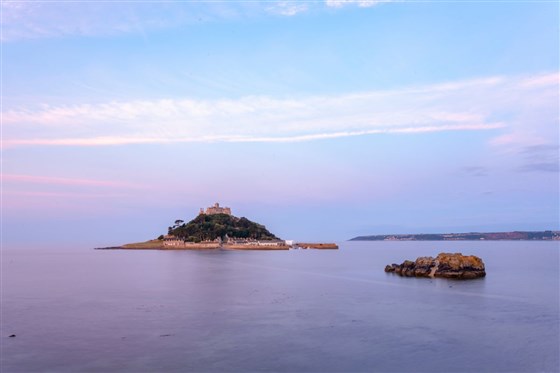 St Michael's Mount at sunset