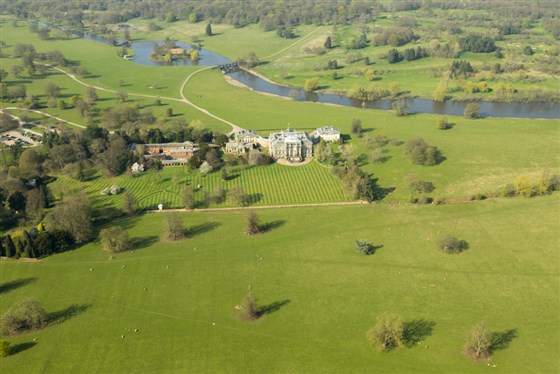 An aerial view of Kedleston Hall, Derbyshire  <span style='font-size:8px;'>®National Trust Images/John Millar</span>